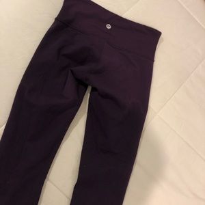 Purple Cropped Lululemon Leggings (worn once)